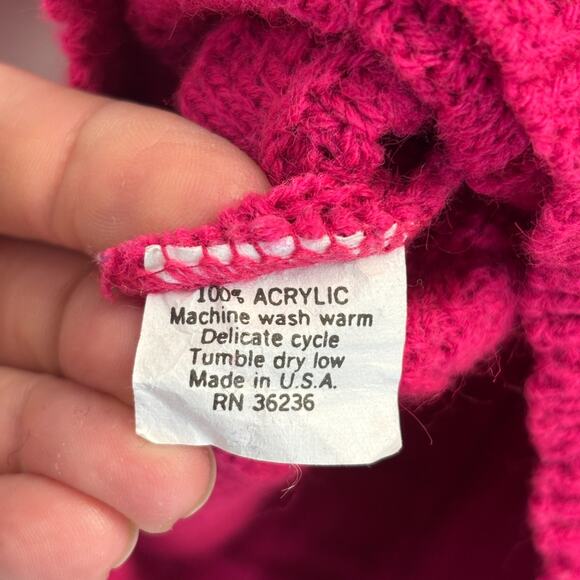 Vintage Arielle Womens Preppy 90's Diamond Knit Mock Neck Sweater‎ Size M Cozy - Picture 4 of 9